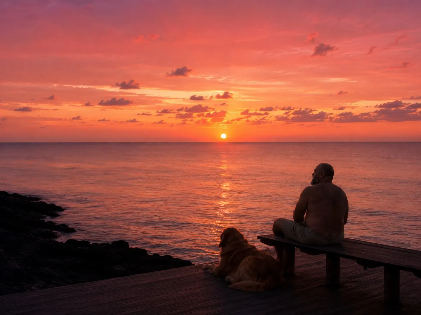 La Mata con perro