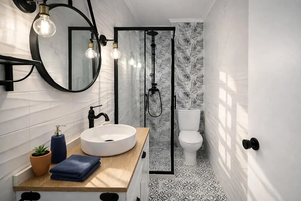 Baño completo del apartamento La Mata Beach