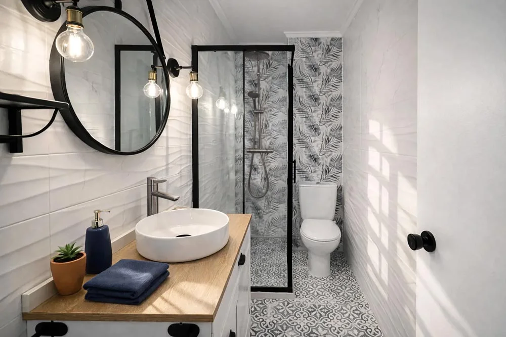 Baño completo del apartamento La Mata Beach