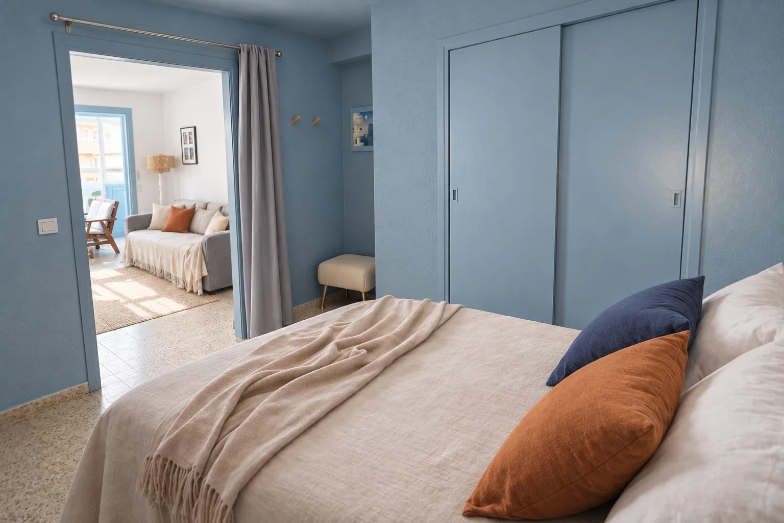 Dormitorio secundario del apartamento La Mata Beach