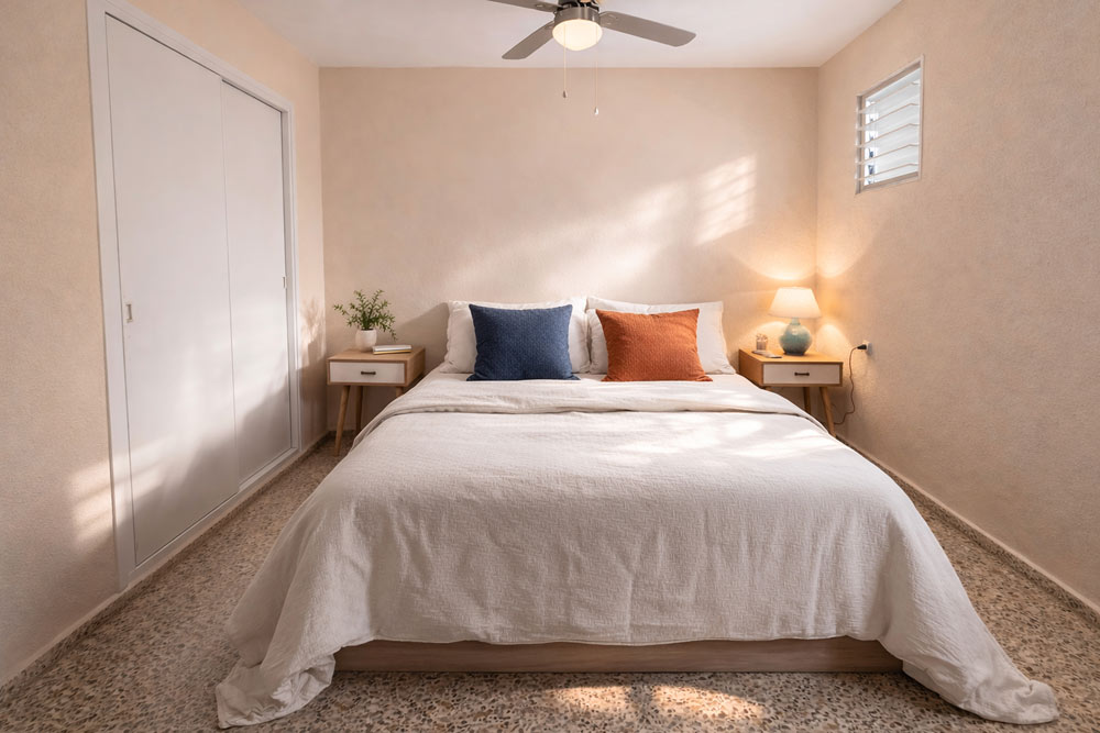 Dormitorio secundario del apartamento La Mata Beach